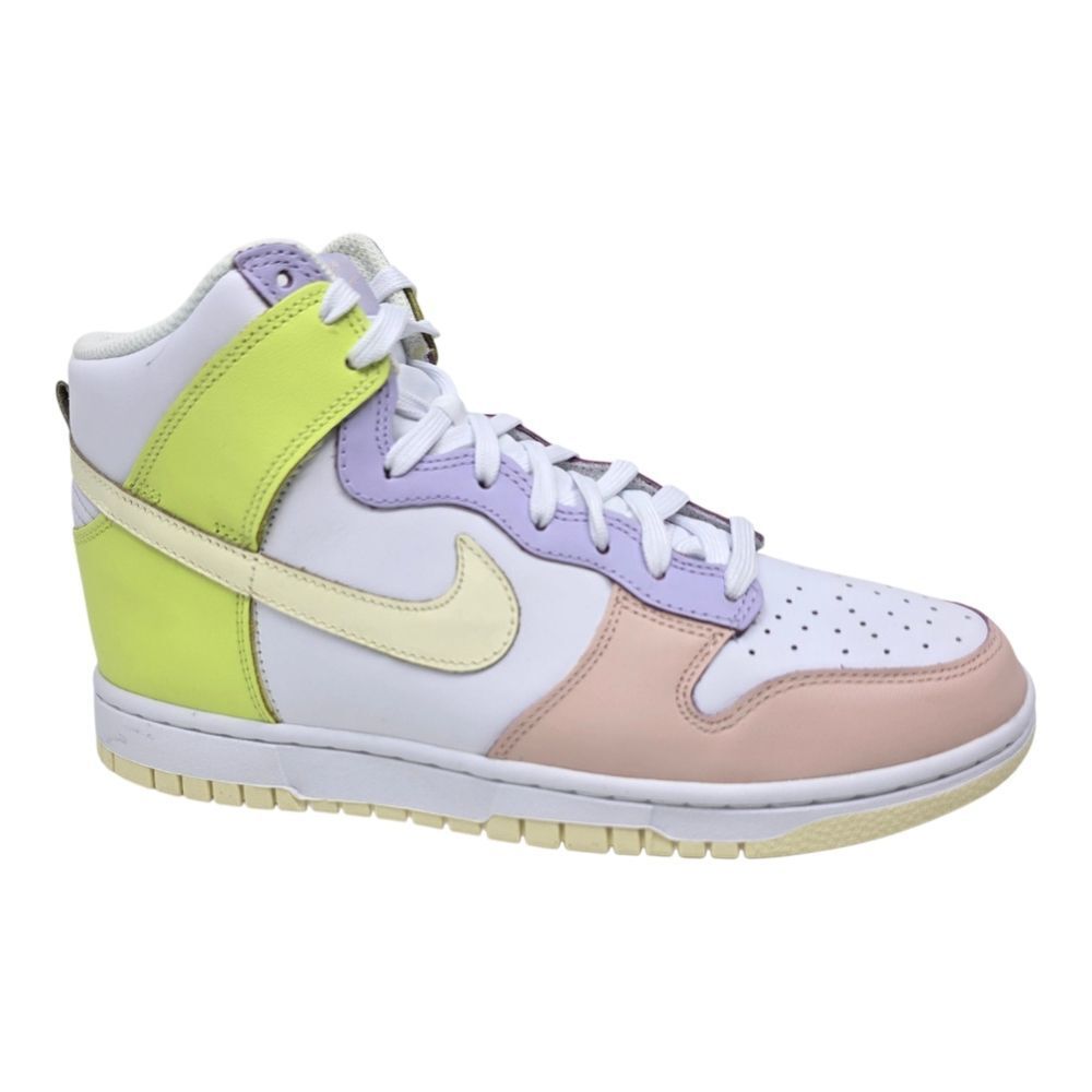 Nike Dunk High Sneakers White Pink Yellow Lemon Twist DD1869 108 Womens Size 8.5